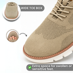 StepEase - Men's Wide-Fit Cushioned Slip-On Shoes
