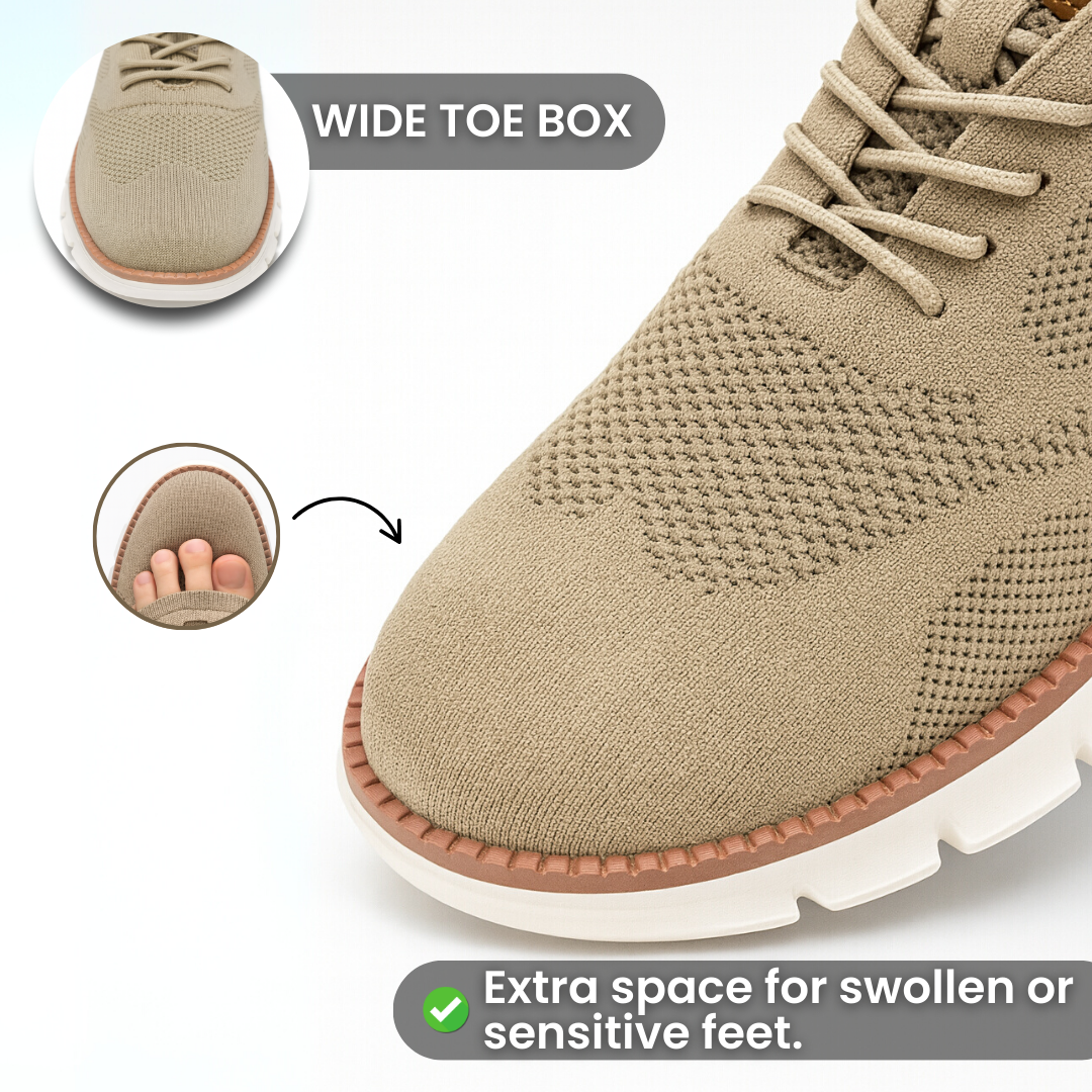 StepEase - Men's Wide-Fit Cushioned Slip-On Shoes