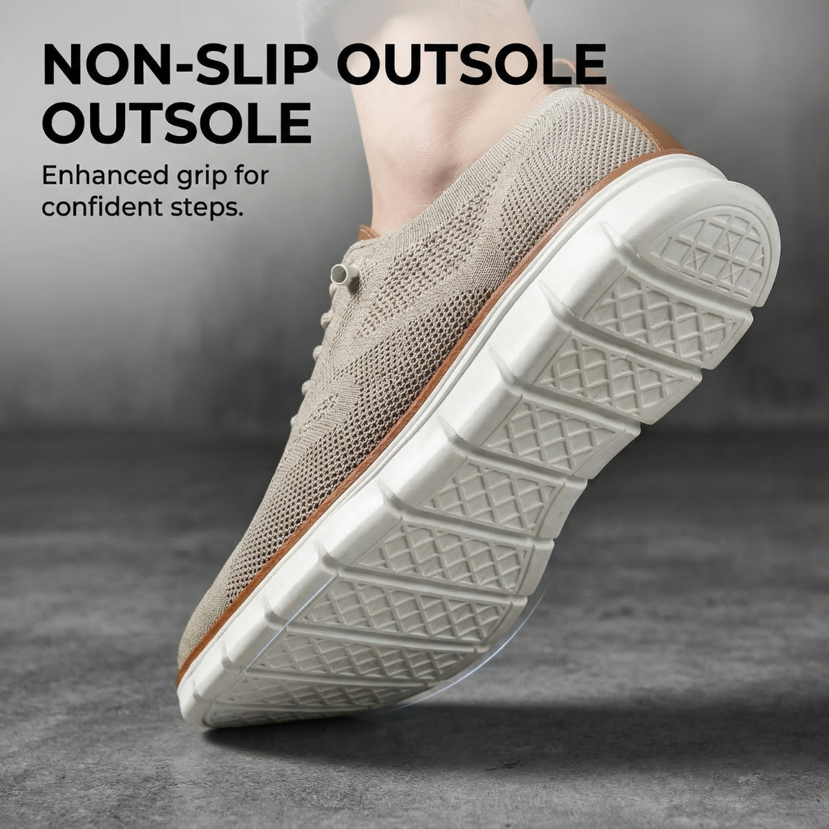 StepEase - Men's Wide-Fit Cushioned Slip-On Shoes