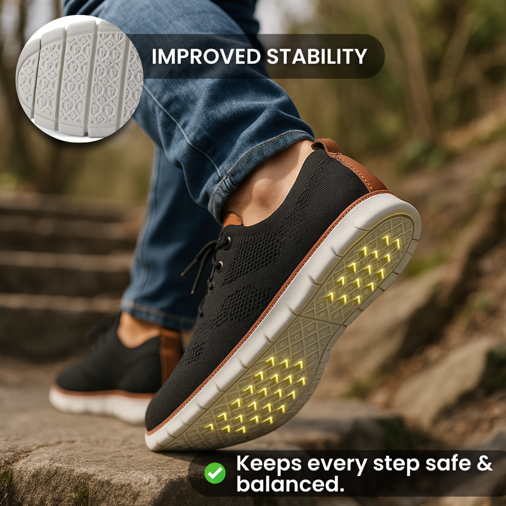 StepEase - Men's Wide-Fit Cushioned Slip-On Shoes