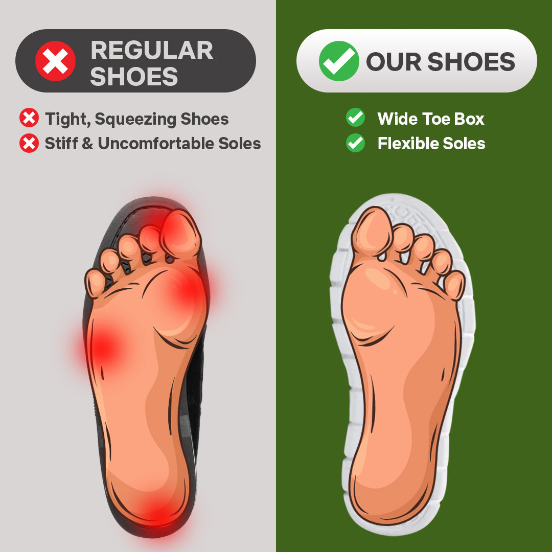 StepEase - Men's Wide-Fit Cushioned Slip-On Shoes
