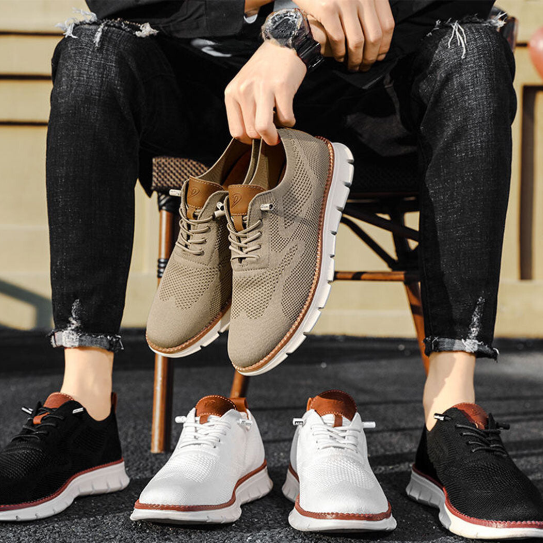 StepEase - Men's Wide-Fit Cushioned Slip-On Shoes