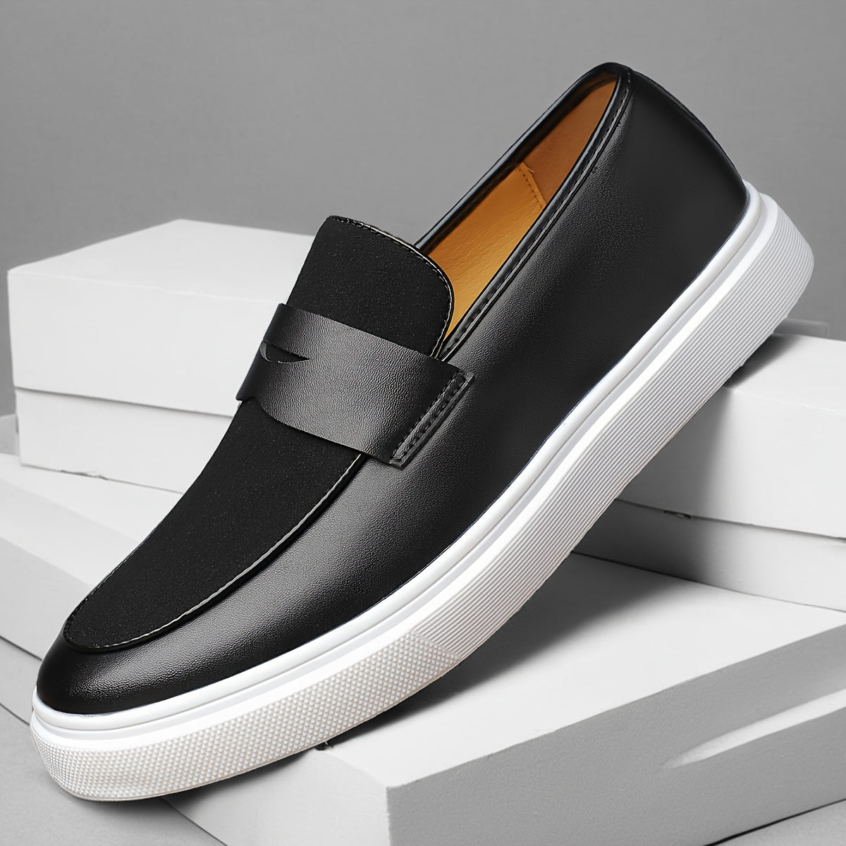 Jack | Men’s Black Leather Loafers