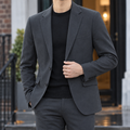 Men's dark grey slim fit blazer