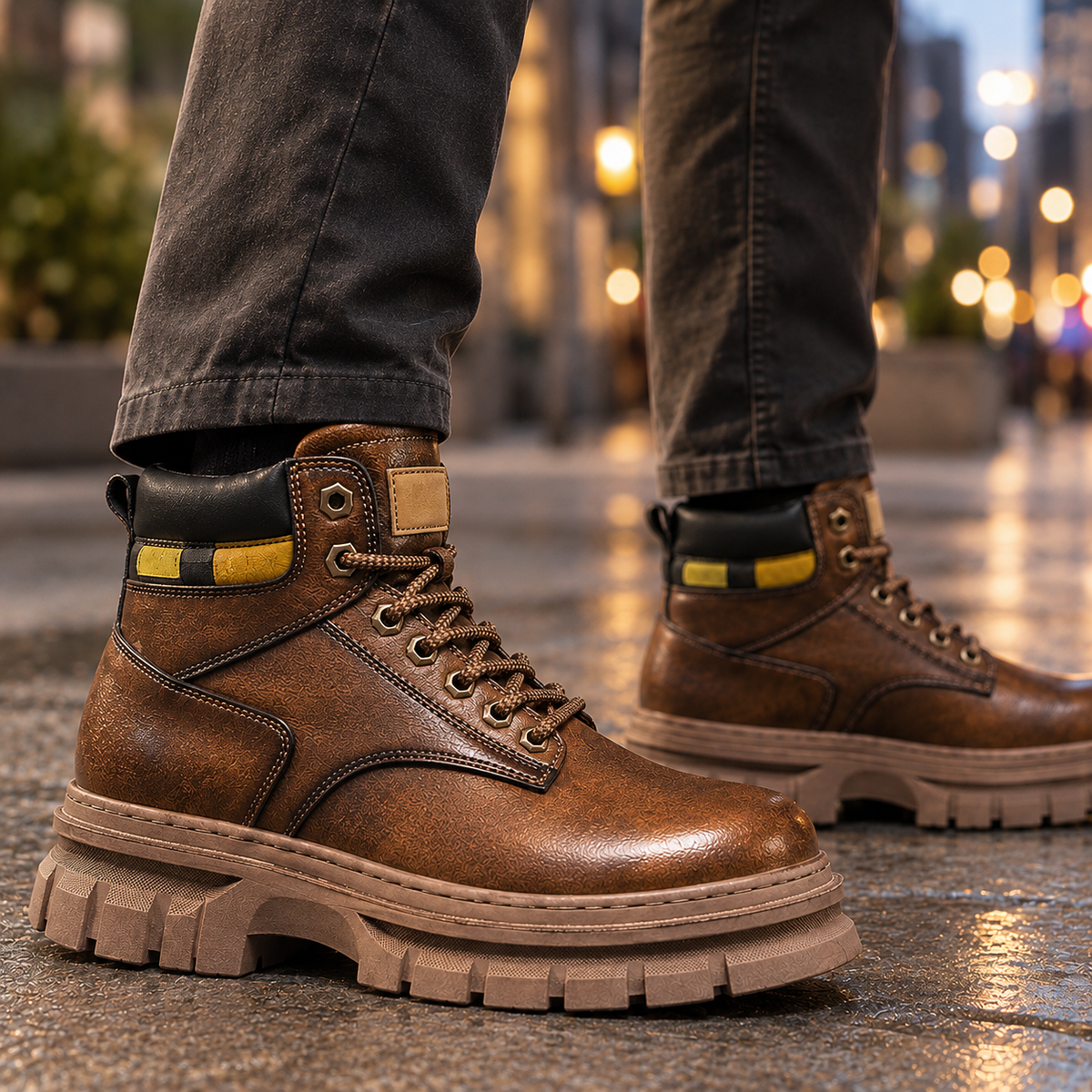 Men's Lug Sole Lace-Up Boots – Workwear Style