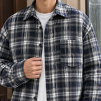 Men's Relaxed Check Overshirt – Winter Shirt