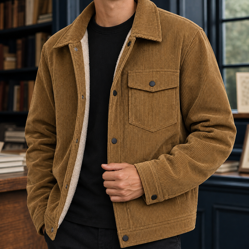 Men's Corduroy Jacket – Padded Winter Jacket