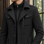 Men's Wool Blend Overcoat – Long Winter Coat