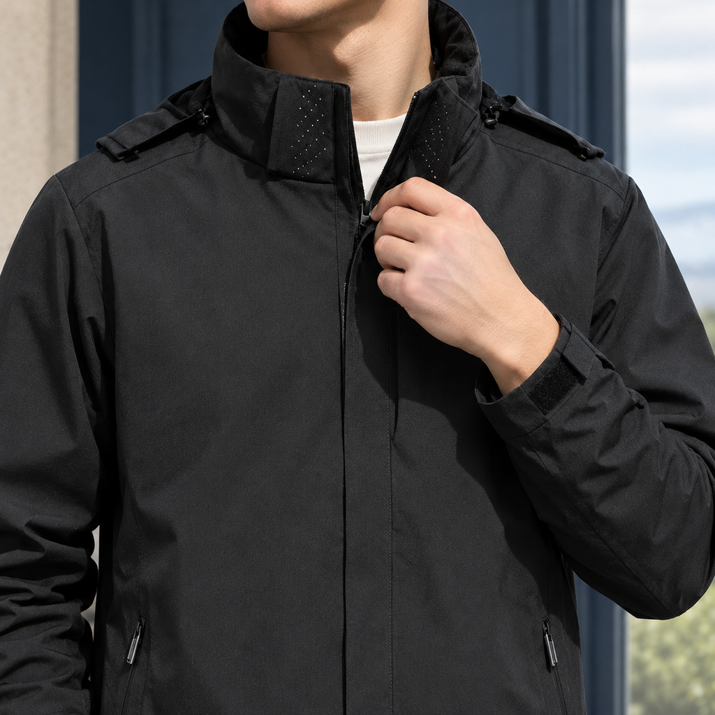 Men's Hooded Jacket – Lightweight Winter Jacket