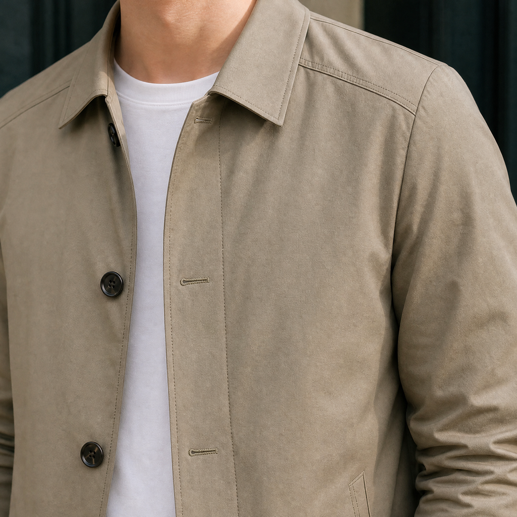 Men's Button Front Overshirt Jacket – Smart Casual Layer