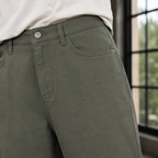 Men's Wide Leg Cotton Trousers – Relaxed Fit Trousers