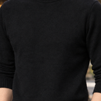 Men's Cashmere Mock Neck Jumper – Ribbed Roll Neck Knitwear