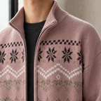 Men's Fair Isle Jacquard Jacket – Winter Jacket