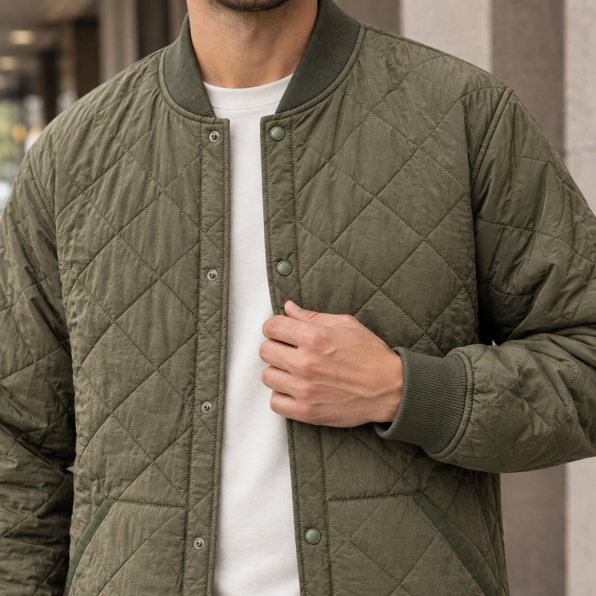 Men's Cotton Quilted Jacket – Winter Jacket