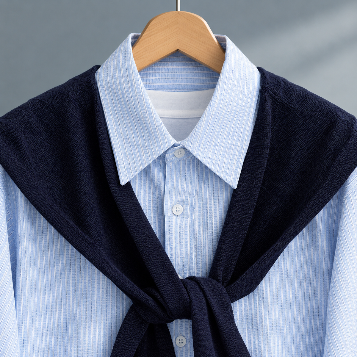 Men's Striped Woven Shirt – Relaxed Smart-Casual Shirt