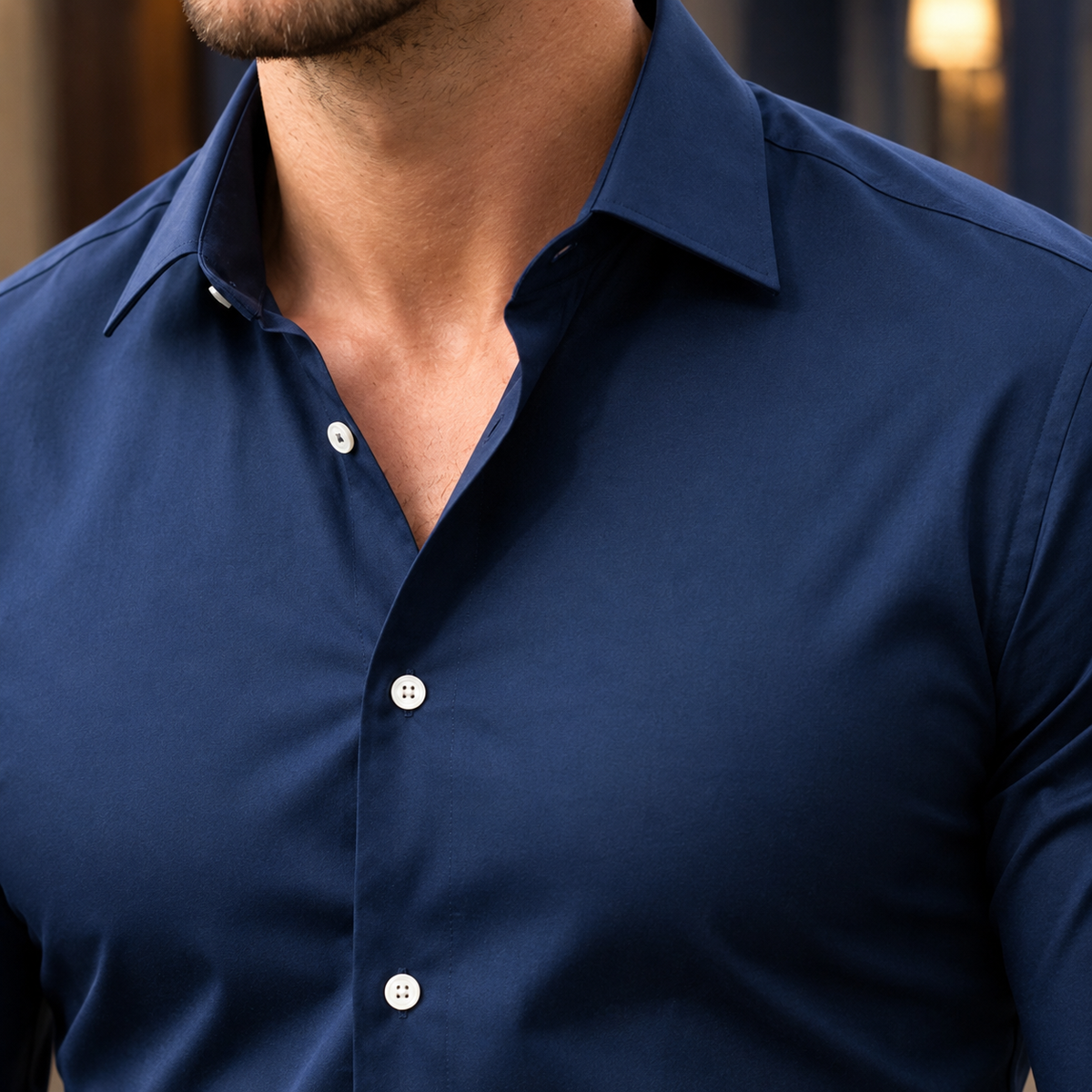 Men's Slim Fit Woven Shirt – Smart Shirt