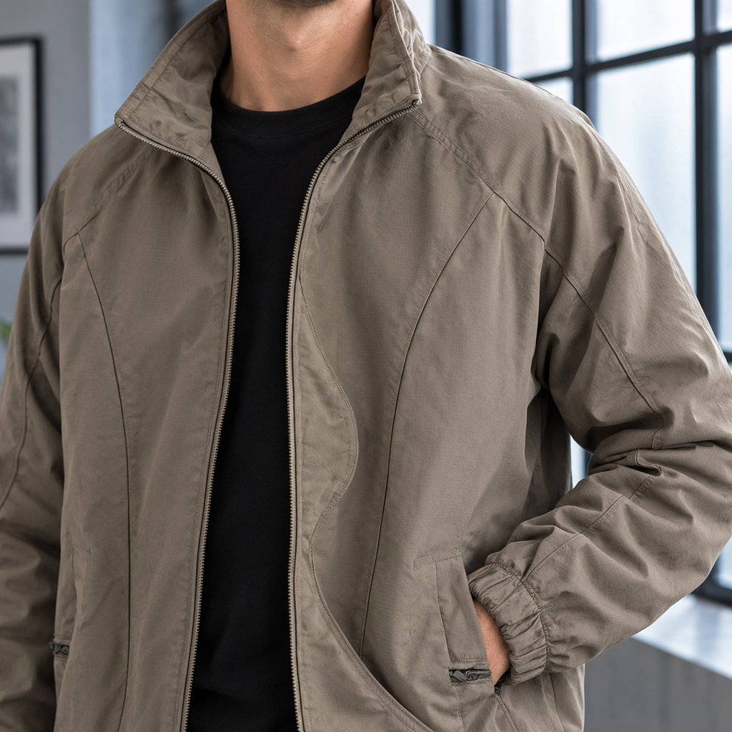 Men's Cotton Padded Zip Jacket – Winter Jacket