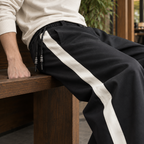 Men's Straight Leg Trousers – Relaxed Woven Trousers
