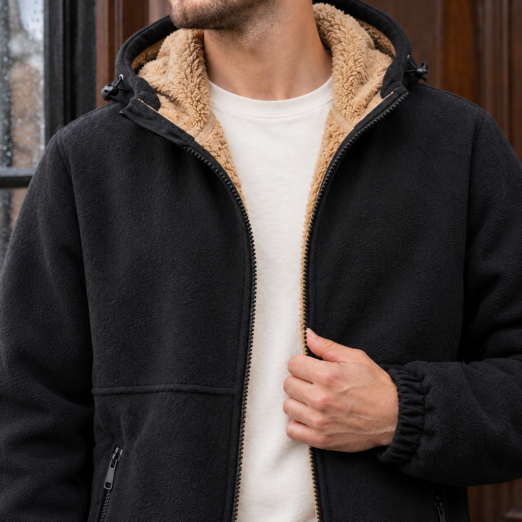Men's Hooded Jacket – Padded Winter Jacket