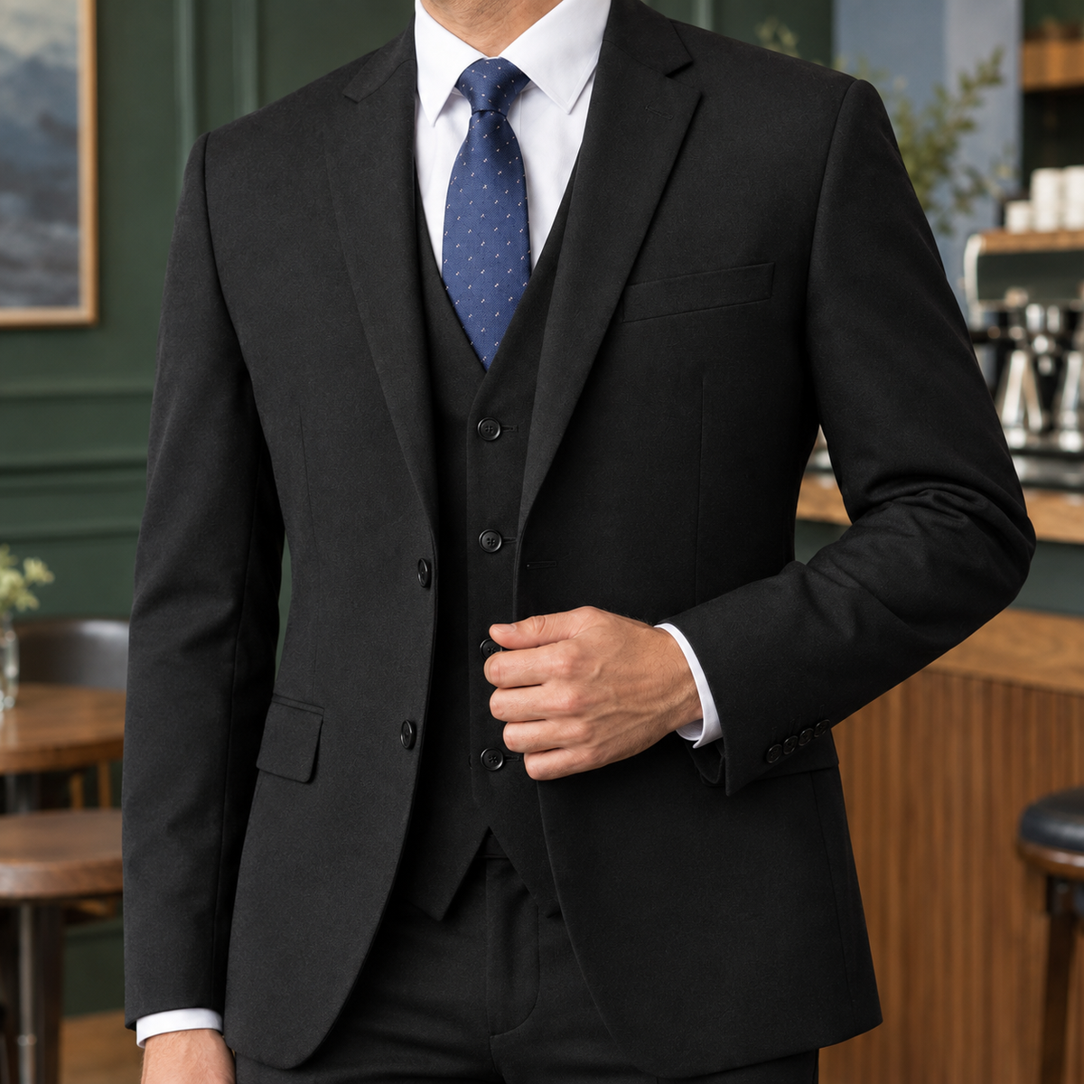 Men's Three Piece Tailored Suit – Wedding Suit