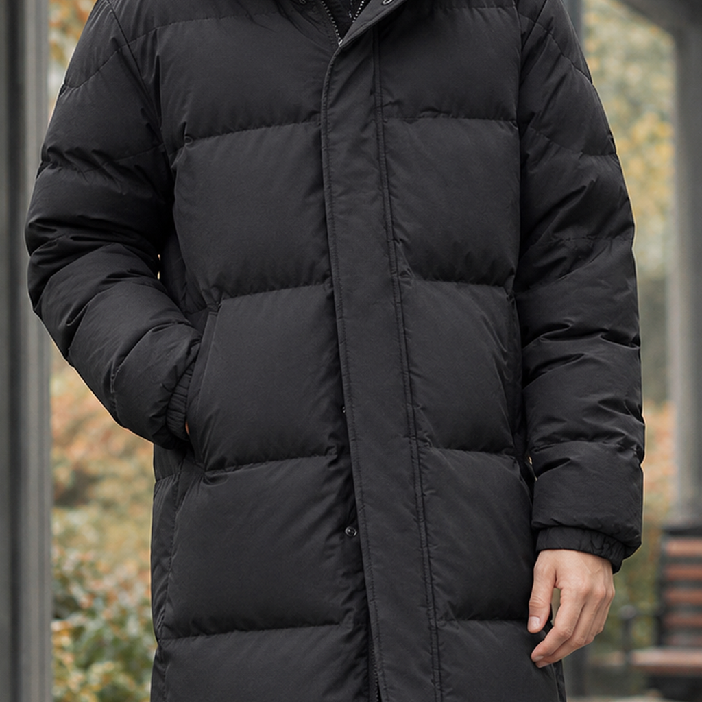 Men's Hooded Puffer Coat – Padded Winter Coat