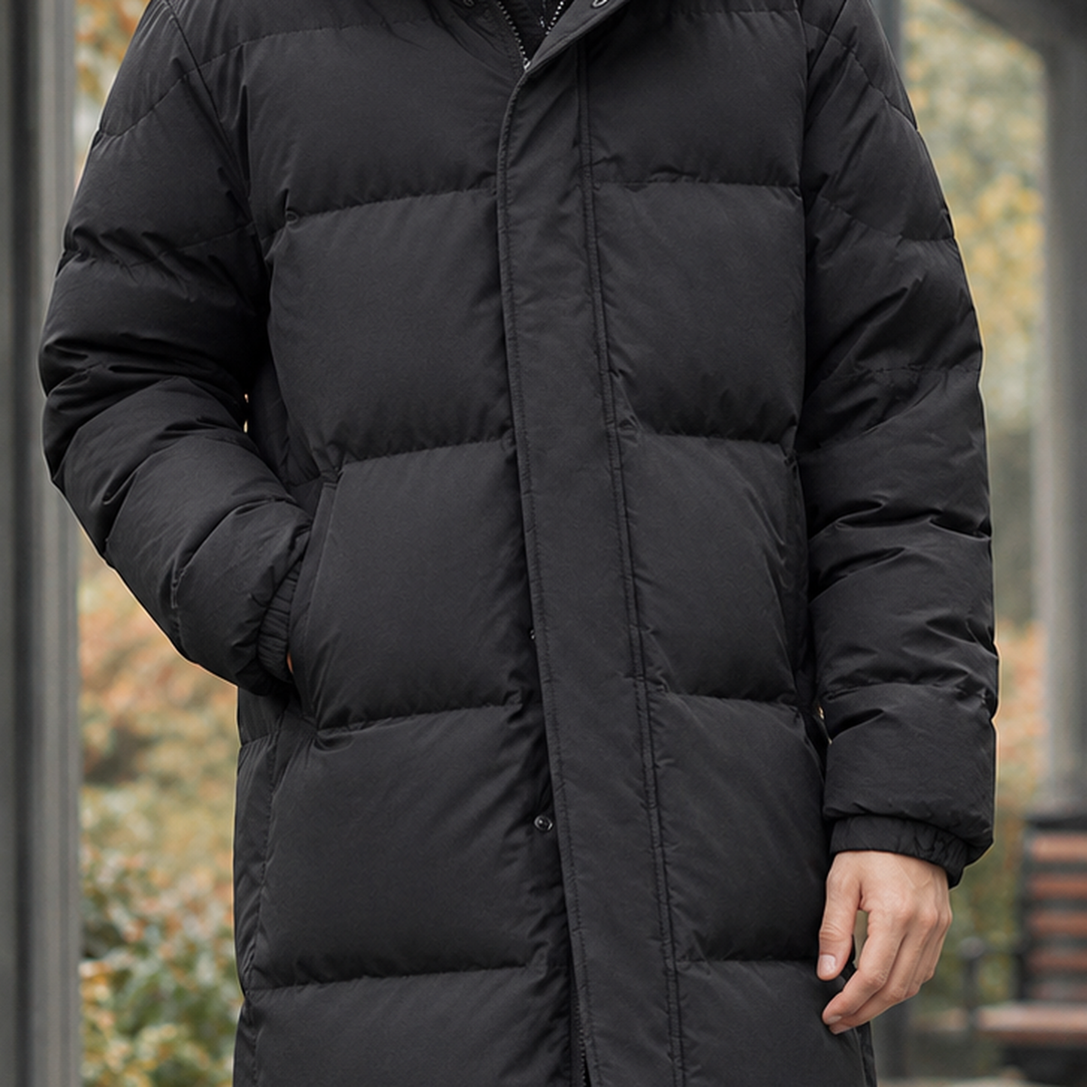 Men's Hooded Puffer Coat – Padded Winter Coat