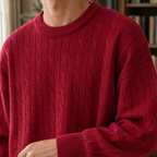 Men's Cable Knit Jumper – Cosy Winter Knitwear