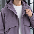 Men's Hooded Utility Jacket – Soft Woven Winter Jacket