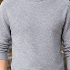 Men's Mock Neck Jumper – Slim Fit Winter Knitwear