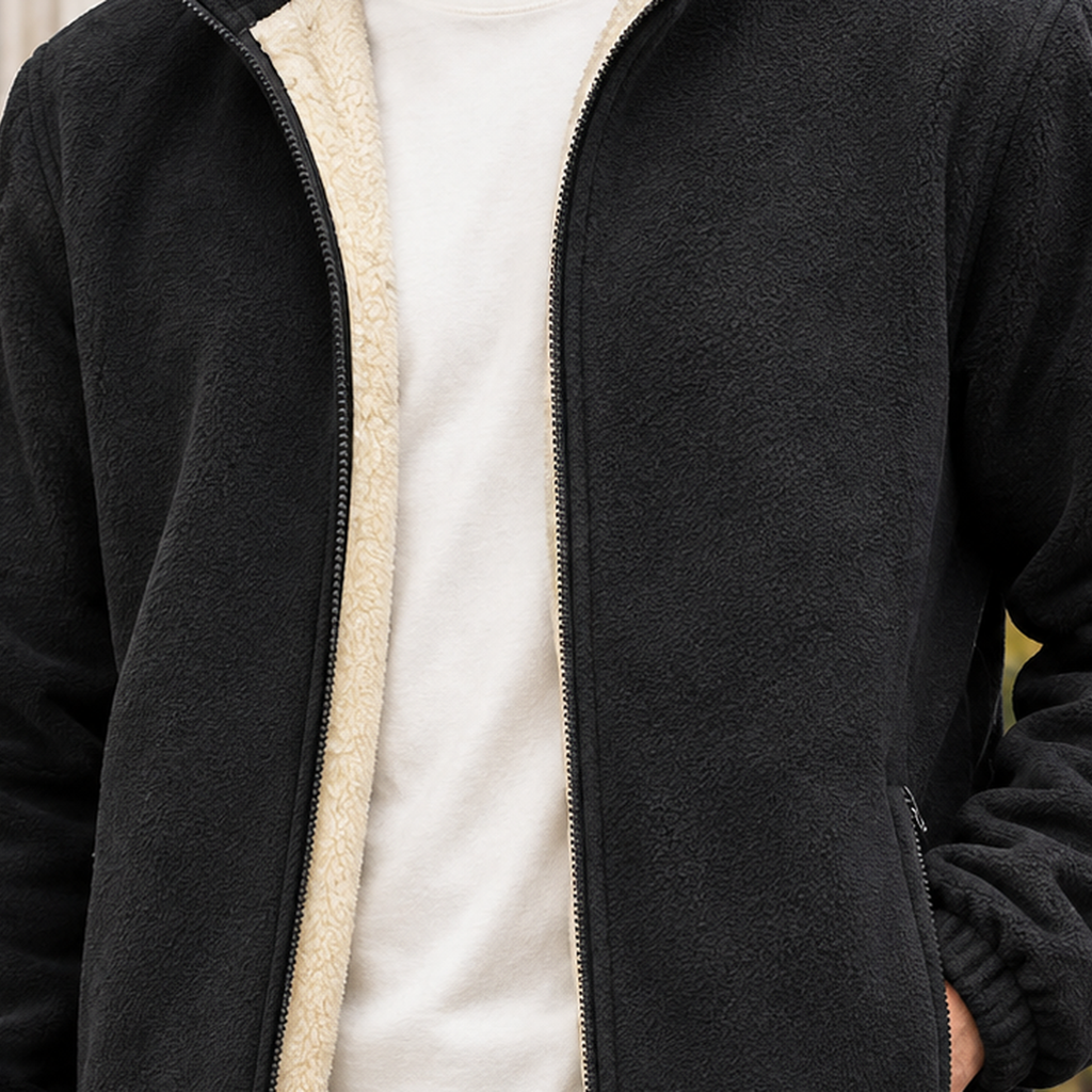 Men's Cashmere Fleece Lined Jacket – Winter Jacket