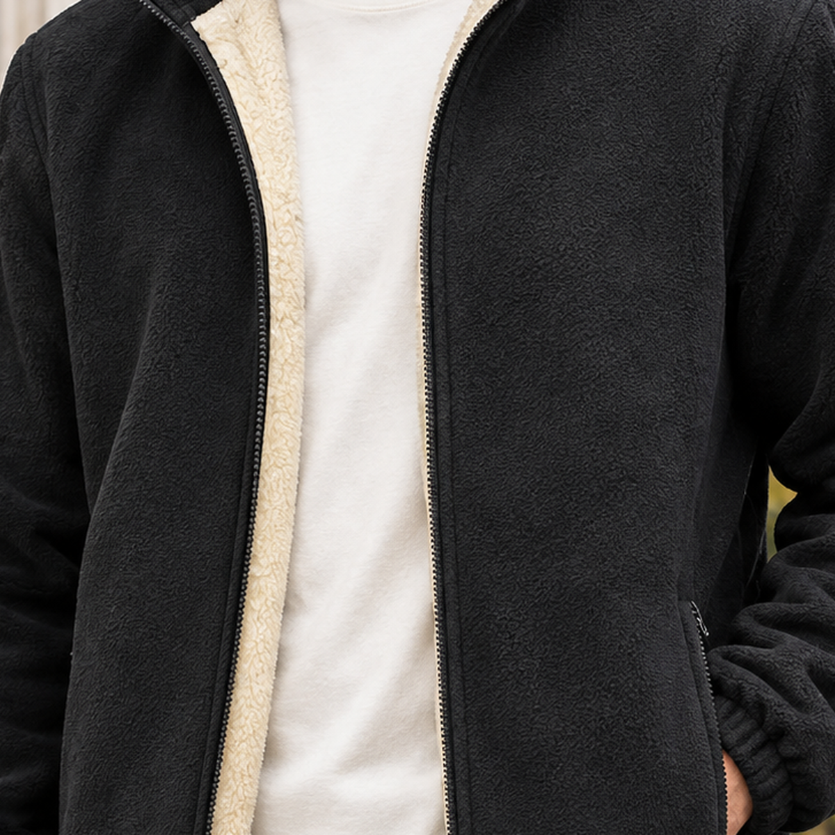 Men's Cashmere Fleece Lined Jacket – Winter Jacket