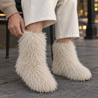Men's Plush Lined Slip-On Boots – Warm Winter Boots