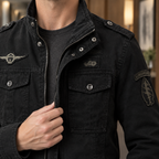 Men's Military Style Jacket – Utility Jacket for Weekends