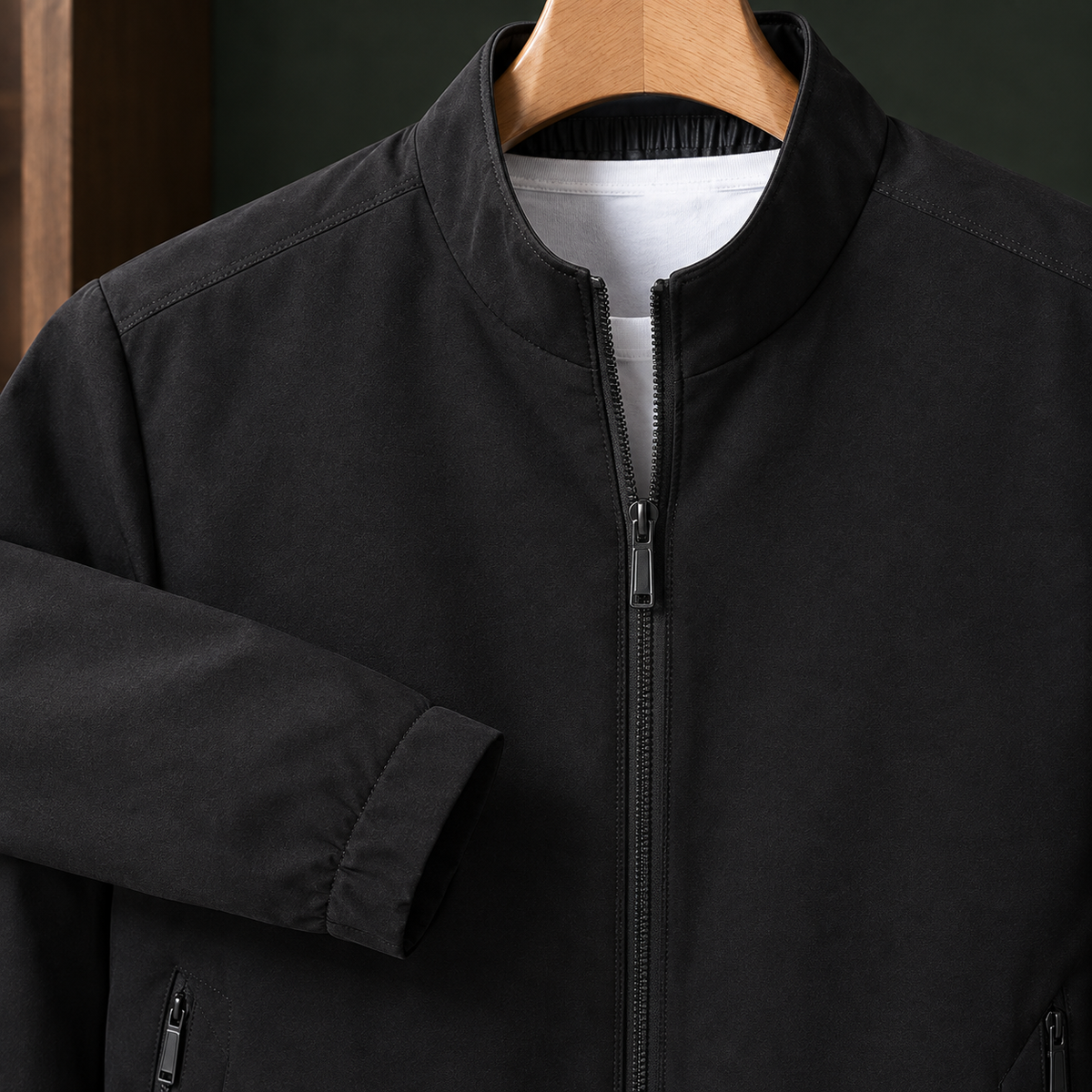 Men's Stand Collar Zip Jacket – Winter Jacket