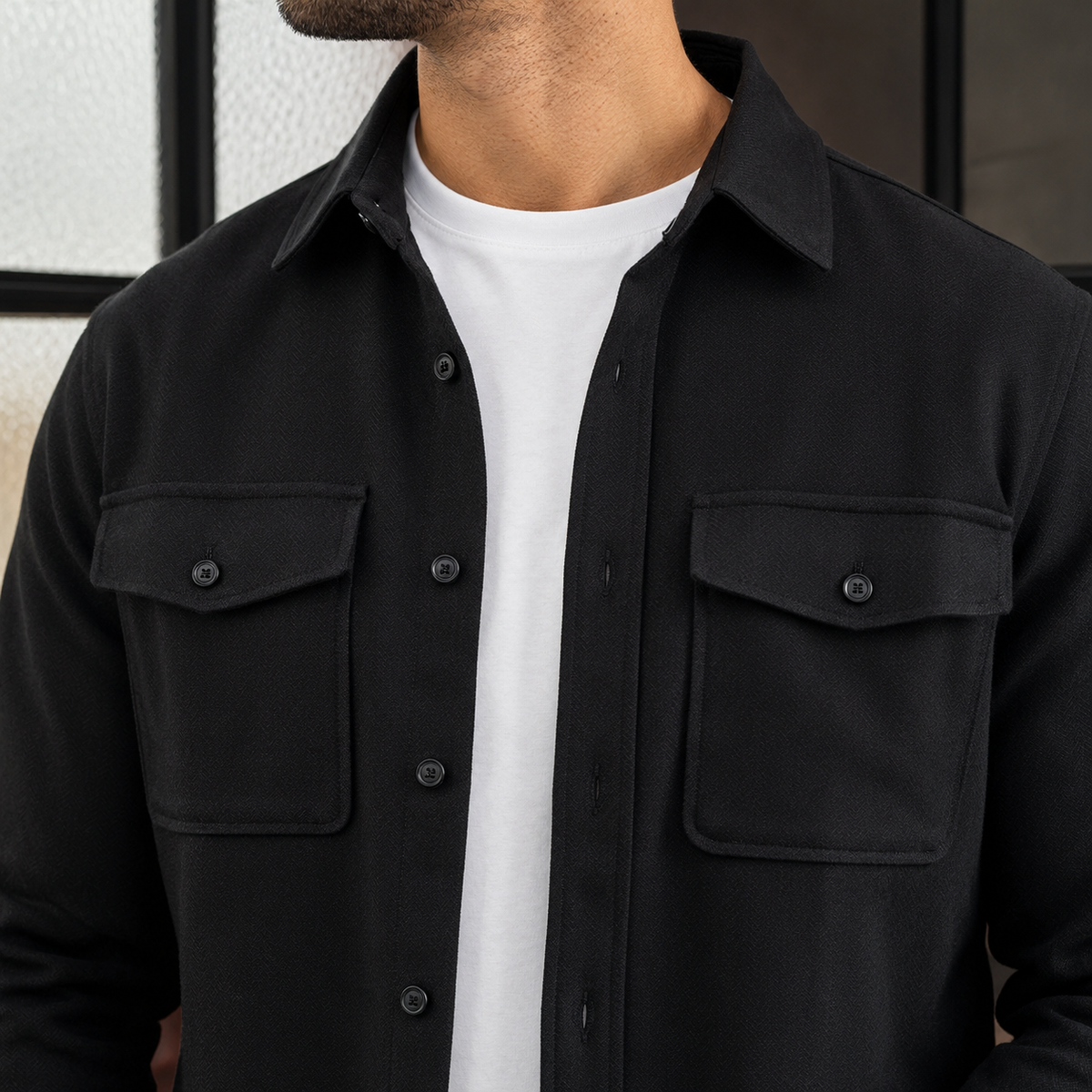 Men's Cotton Overshirt – Winter Shirt Jacket