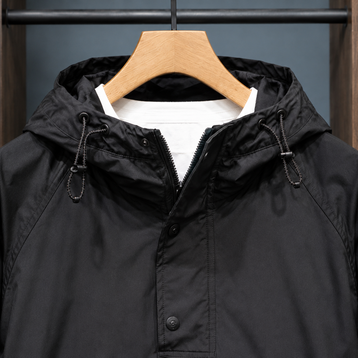 Men's Hooded Pullover Jacket – Lightweight Winter Layer