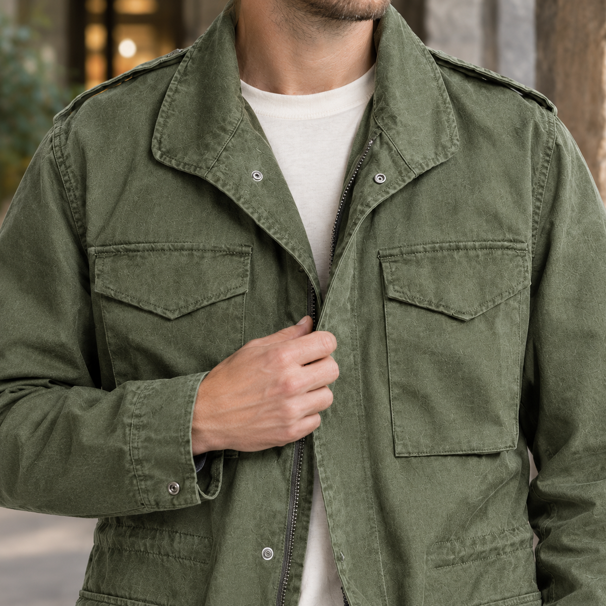 Men's Cotton Field Jacket – Winter Utility Jacket