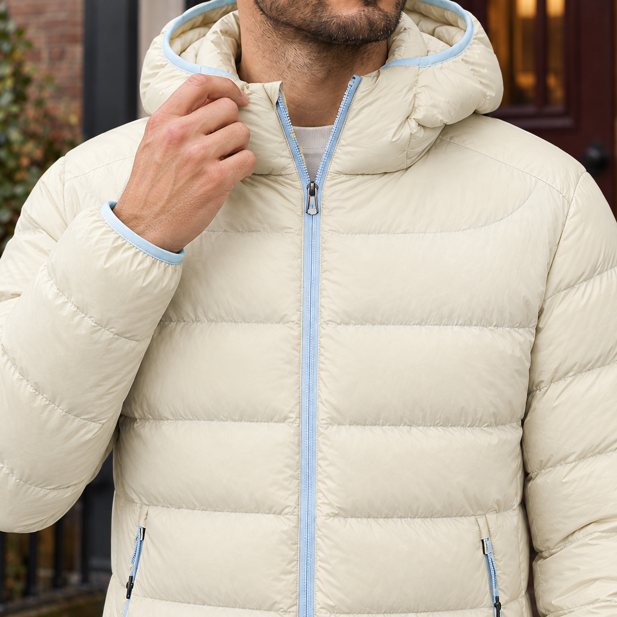 Men's Padded Hooded Jacket – Winter Layer