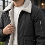 Men's Fleece Jacket – Padded Winter Jacket