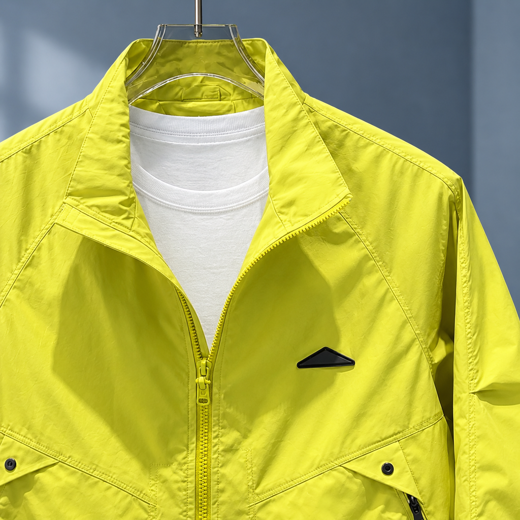 Men's Lightweight Stand Collar Jacket – Relaxed Everyday Jacket