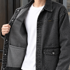 Men's Relaxed Denim Overshirt – Winter Layering Shirt