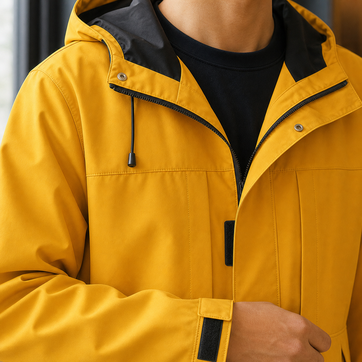 Men's Hooded Windbreaker Jacket – Winter Jacket