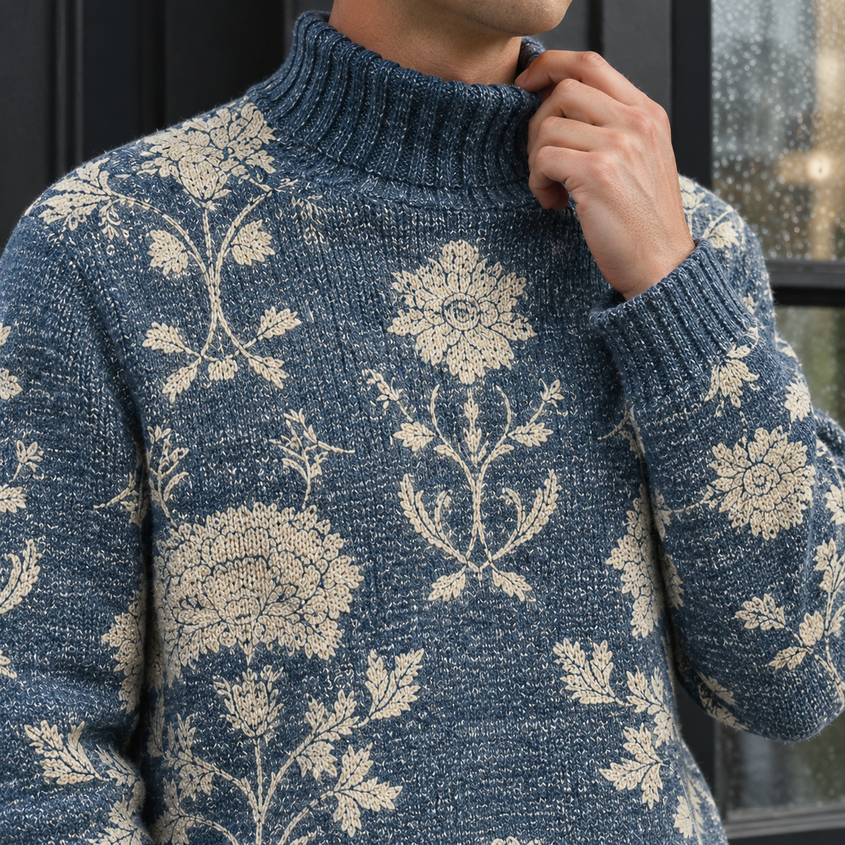 Men's Turtleneck Jumper – Soft Knit Roll Neck