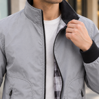 Men's Zip Jacket with Plaid Lining – Winter Jacket