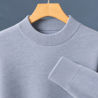 Men's Wool Blend Mock Neck Jumper – Winter Knitwear