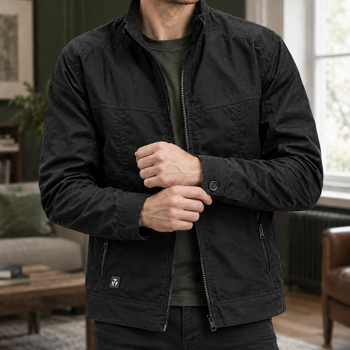 Men's Cotton Blend Utility Jacket – Weekend Jacket