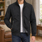 Men's Stand Collar Zip Jacket – Smart Casual Jacket