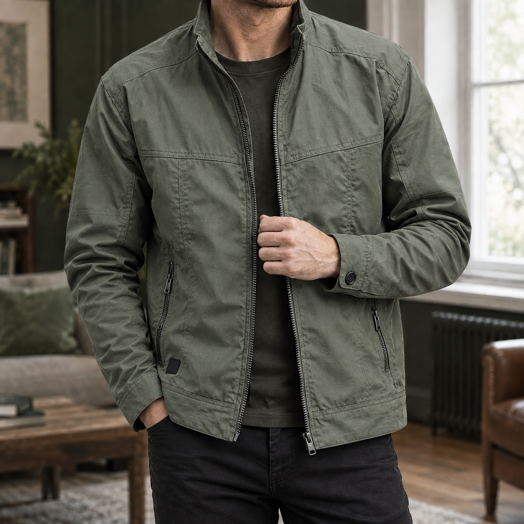 Men's Cotton Blend Utility Jacket – Weekend Jacket