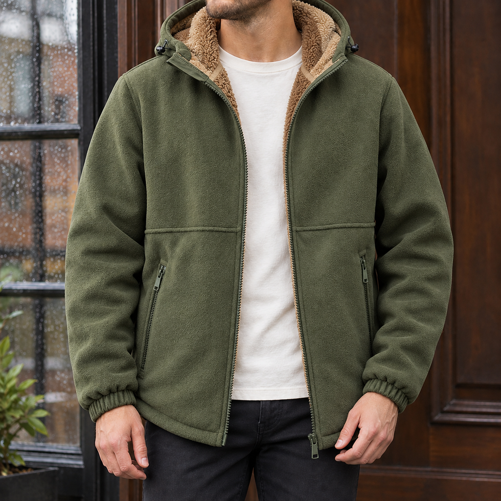 Men's Hooded Jacket – Padded Winter Jacket