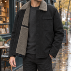 Men's Cashmere Blend Jacket – Relaxed Winter Jacket